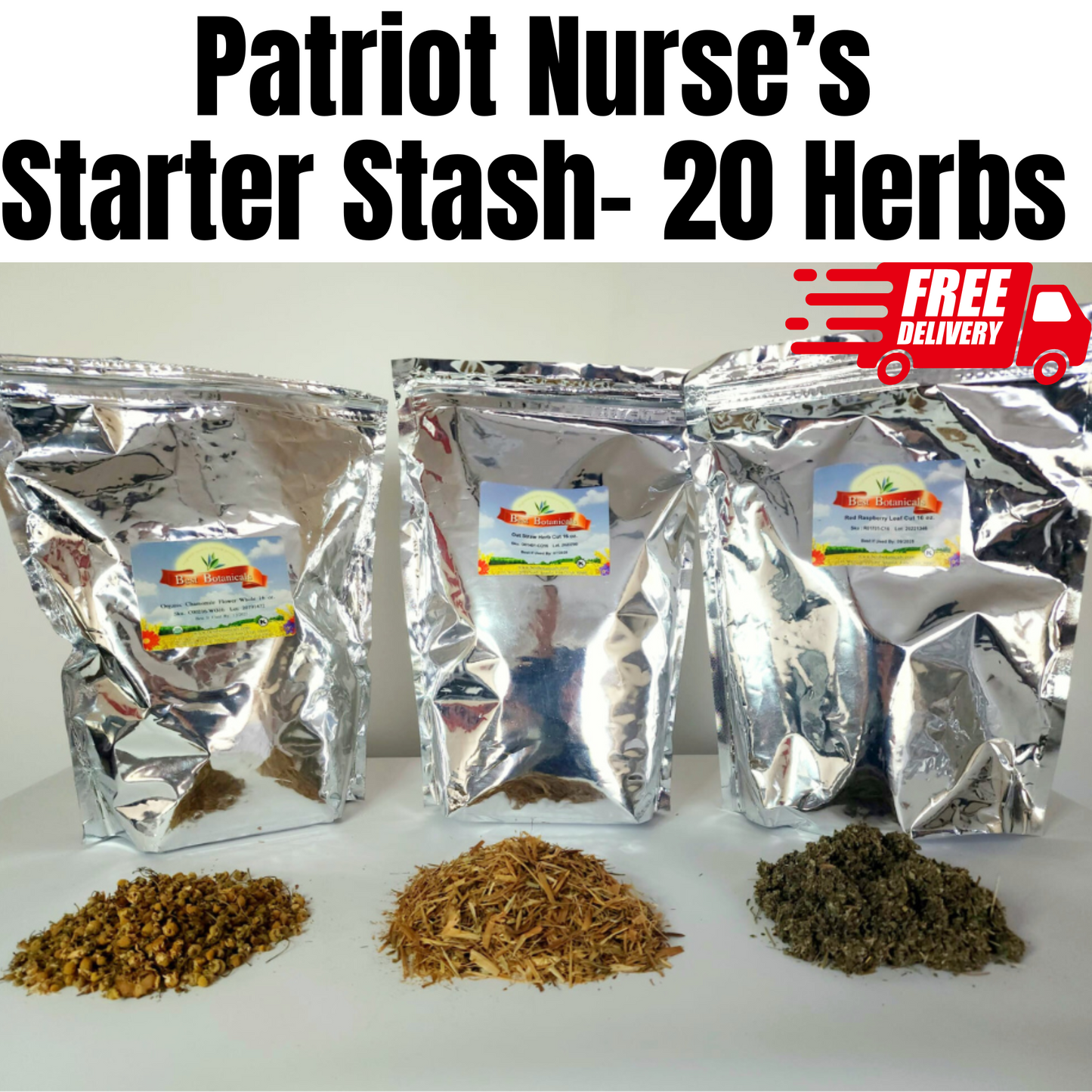 Patriot Nurse's Starter Stash - 20 Herbs