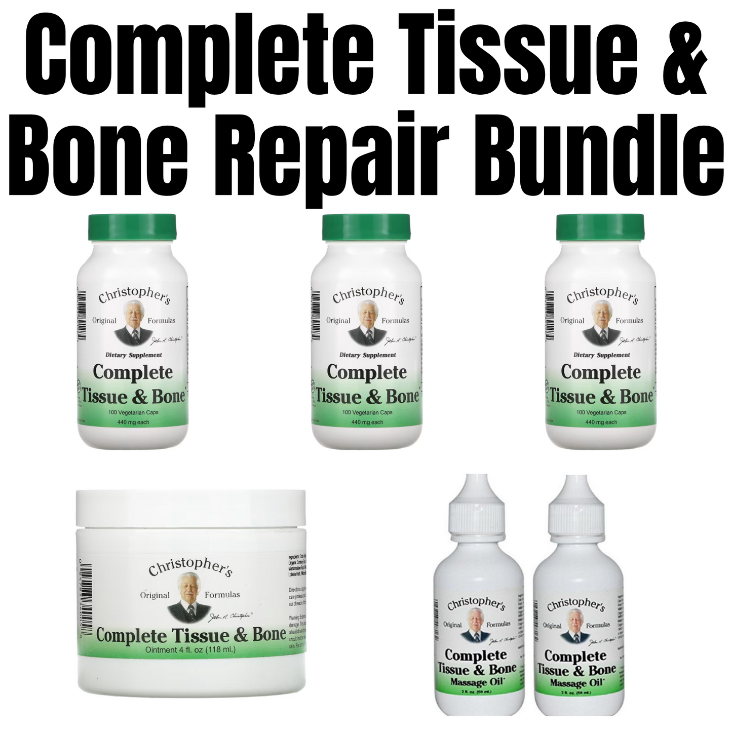 Dr. Christopher's Complete Tissue & Bone Repair Bundle