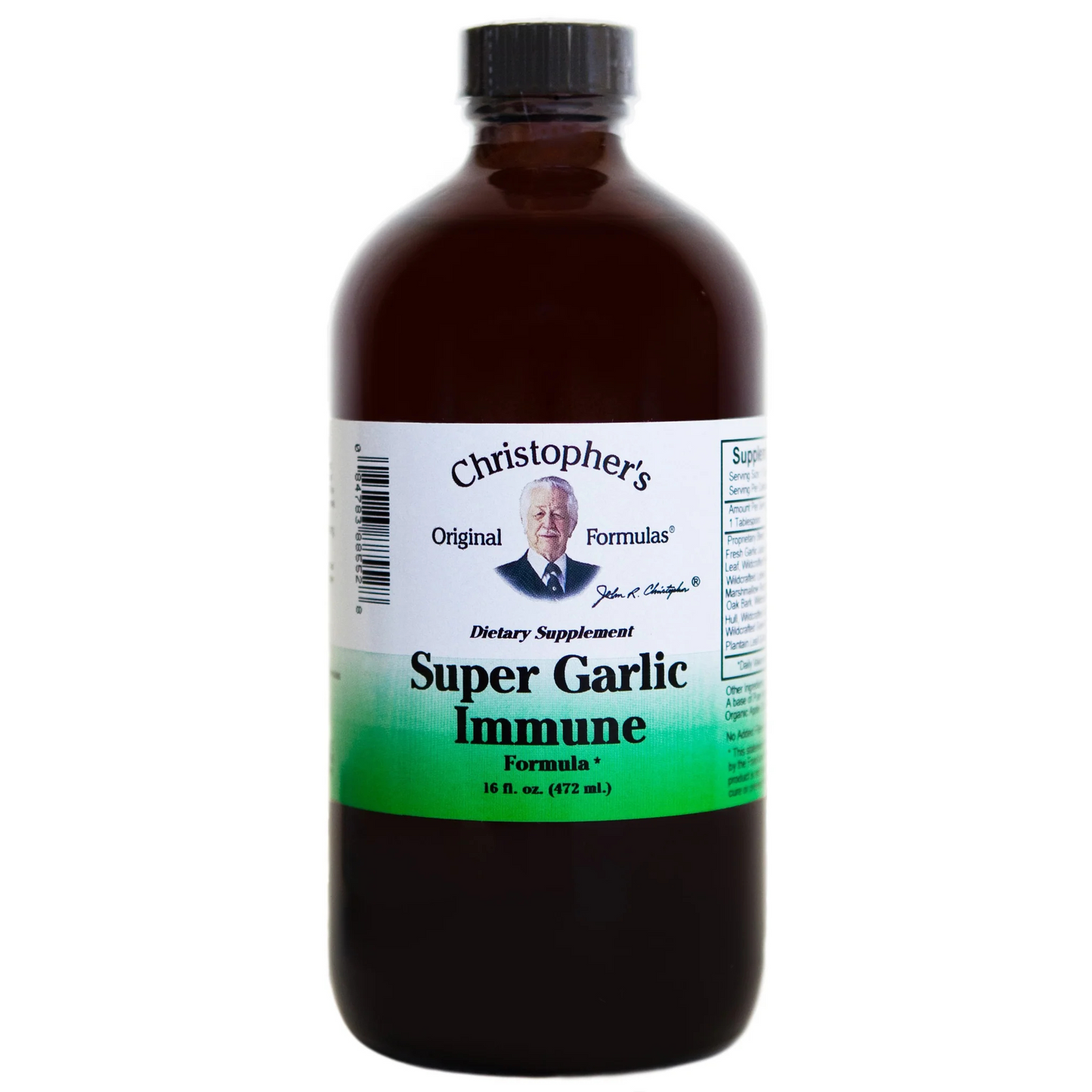 Super Garlic Immune Formula Syrup - Dr. Christopher's Original Formulas