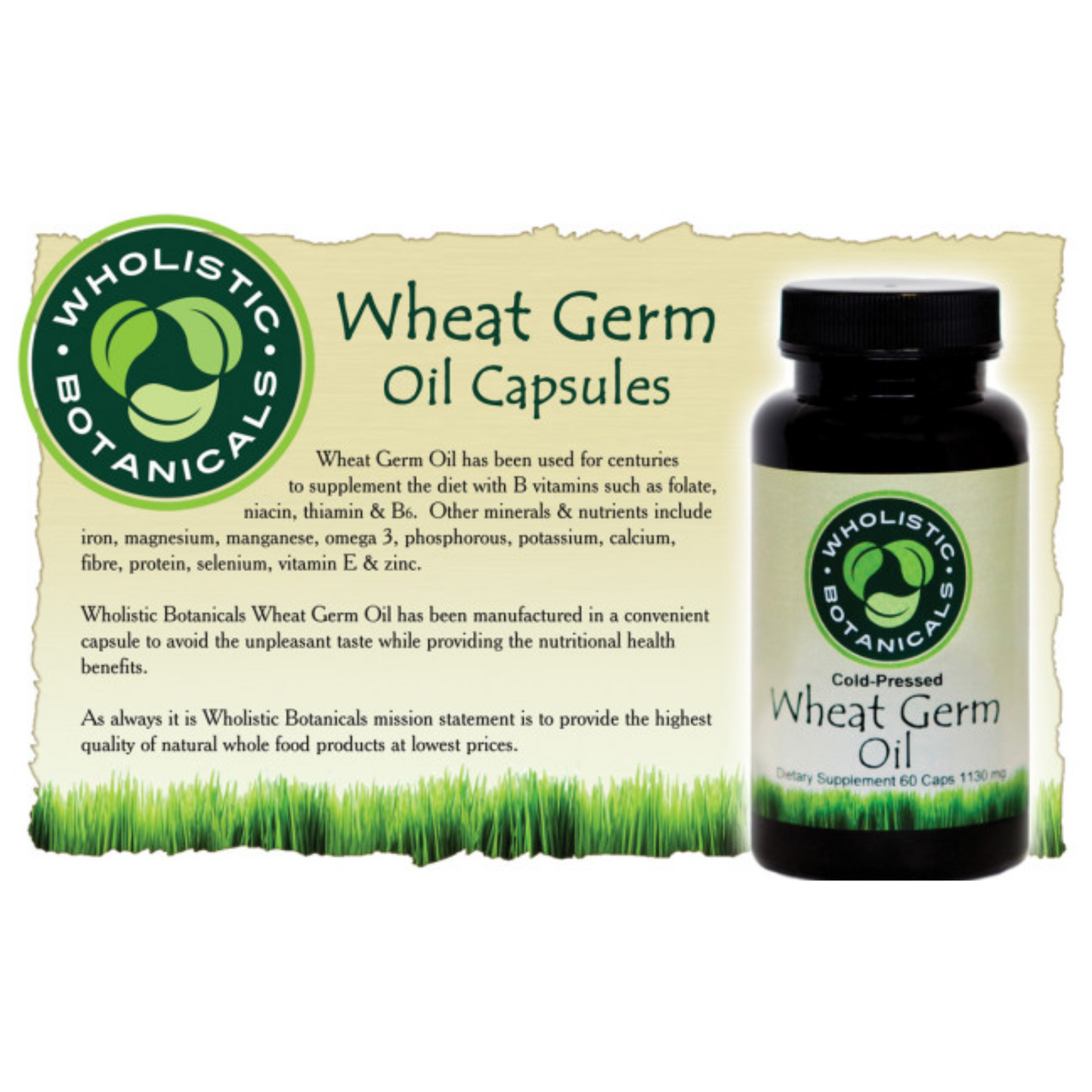 Wheat Germ Oil Capsules (60 Capsules)