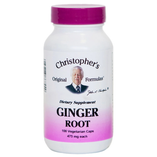 Ginger Root (100 Capsules) - Dr. Christopher Original Formulas