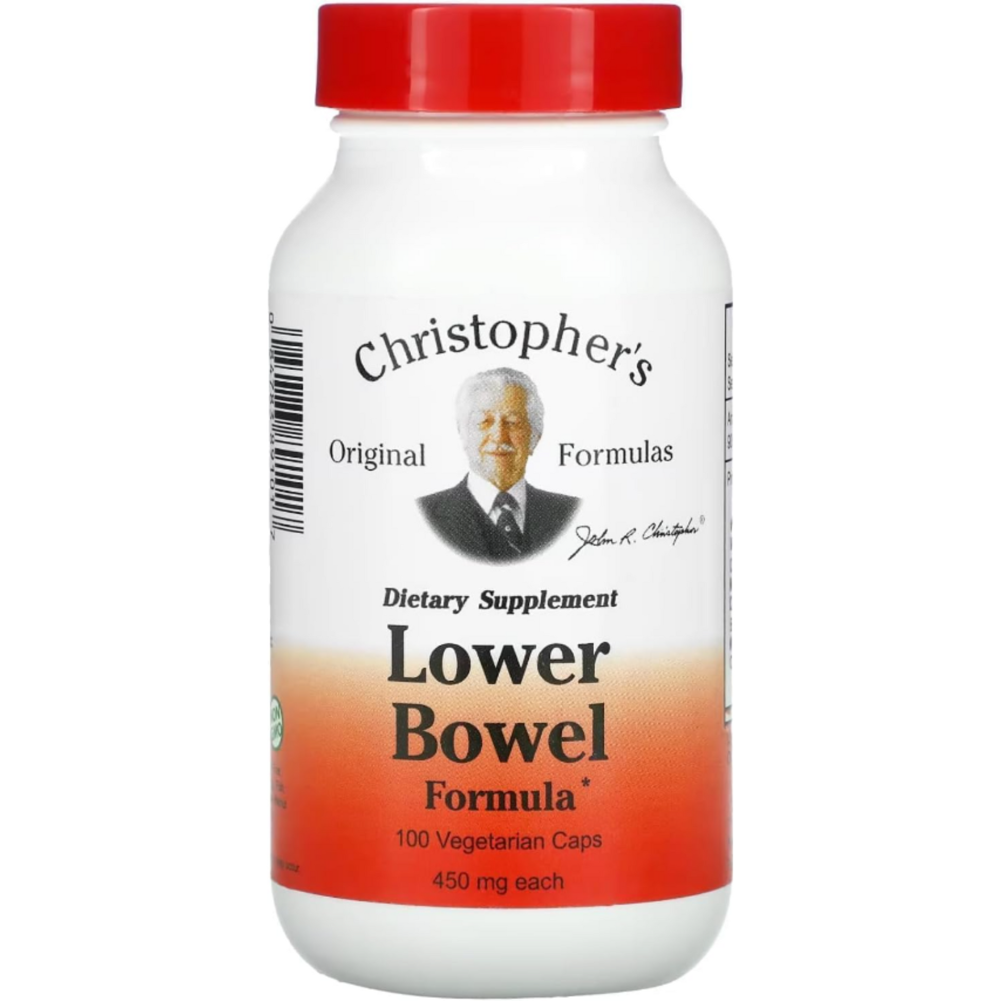 Lower Bowel Formula capsules bottle from Dr. Christopher Original Formulas